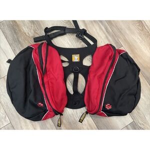 Ruffwear Multi-Day Dog Hicking Pack Red‎ Black Size Large